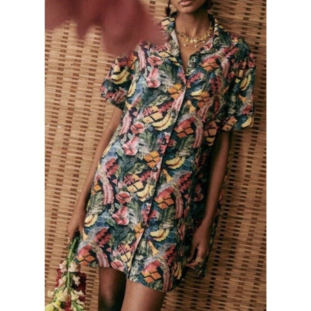 Sezane Multicolor Floral Mini Dress